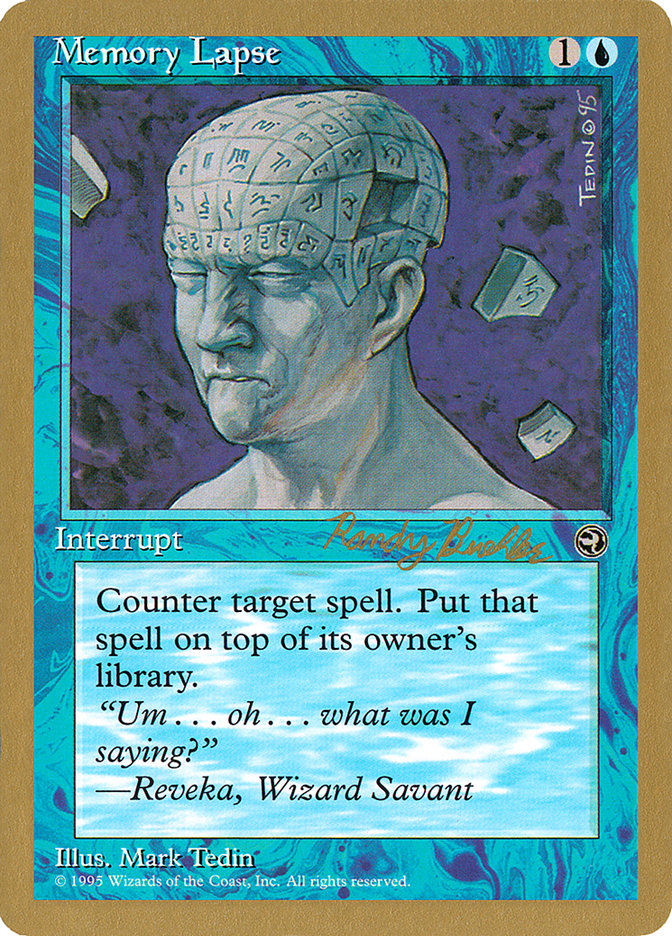 Memory Lapse (Randy Buehler) [World Championship Decks 1998] | Tacoma Games