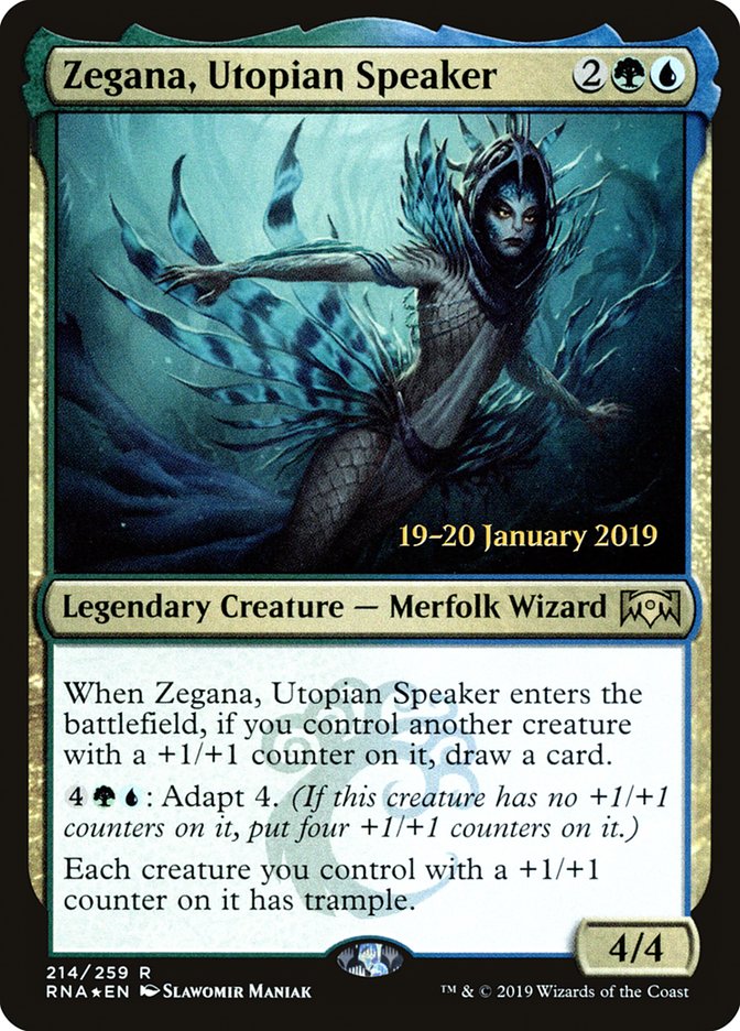 Zegana, Utopian Speaker [Ravnica Allegiance Prerelease Promos] | Tacoma Games