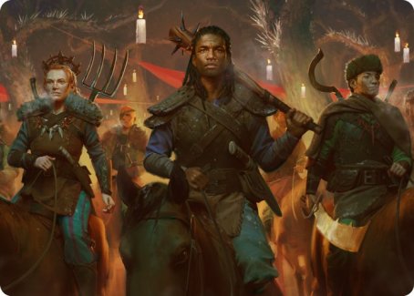 Candlelit Cavalry Art Card [Innistrad: Midnight Hunt Art Series] | Tacoma Games