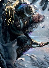 Jorn, God of Winter Art Card (Gold-Stamped Signature) [Kaldheim: Art Series] | Tacoma Games