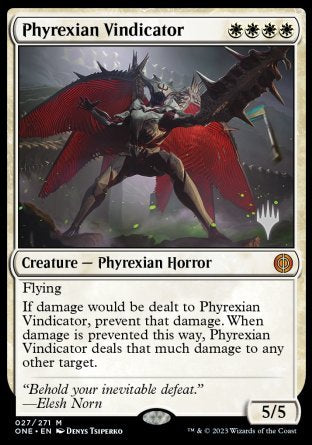 Phyrexian Vindicator (Promo Pack) [Phyrexia: All Will Be One Promos] | Tacoma Games