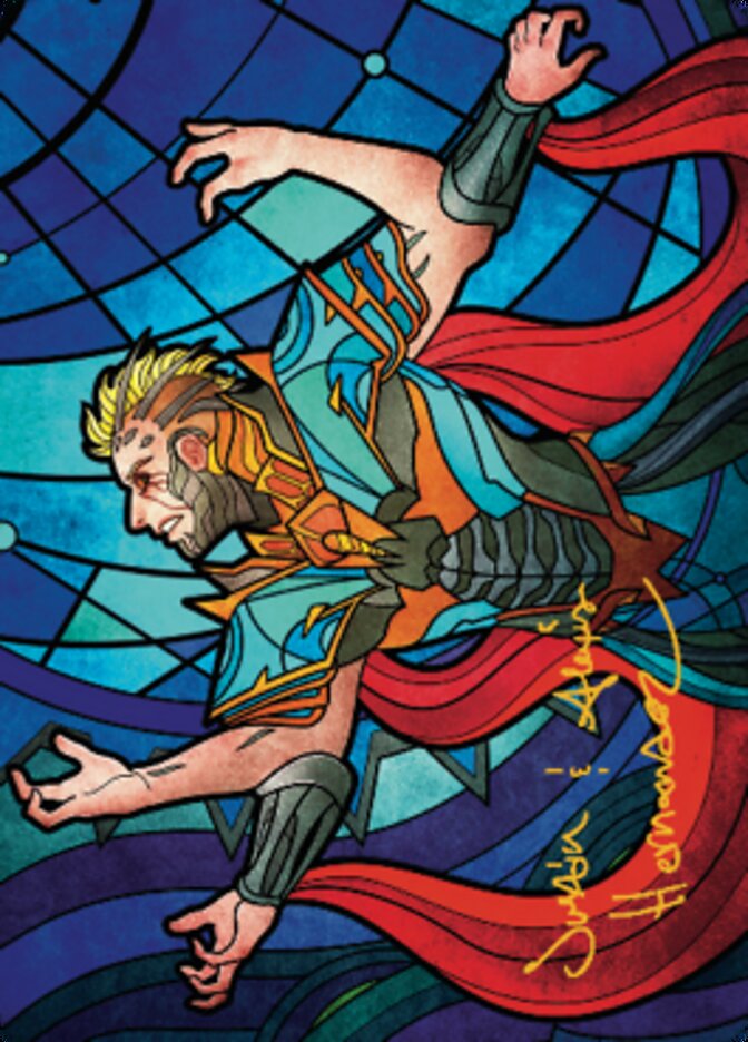 Ertai Resurrected Art Card 2 (Gold-Stamped Signature) [Dominaria United Art Series] | Tacoma Games