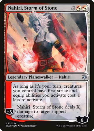 Nahiri, Storm of Stone [War of the Spark] | Tacoma Games