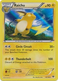 Raichu (43) [XY Base Set] | Tacoma Games