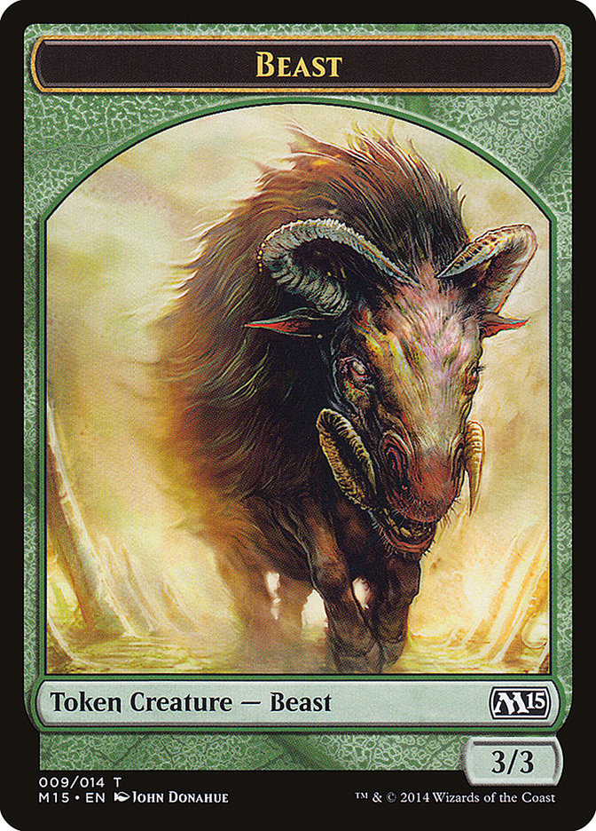 Beast (009/014) [Magic 2015 Tokens] | Tacoma Games