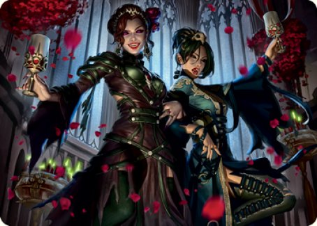 Falkenrath Celebrants 2 Art Card [Innistrad: Crimson Vow Art Series] | Tacoma Games