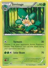 Simisage (11) [XY Base Set] | Tacoma Games