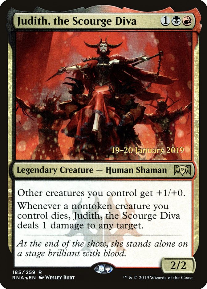 Judith, the Scourge Diva [Ravnica Allegiance Prerelease Promos] | Tacoma Games