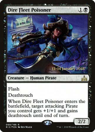 Dire Fleet Poisoner [Rivals of Ixalan Promos] | Tacoma Games