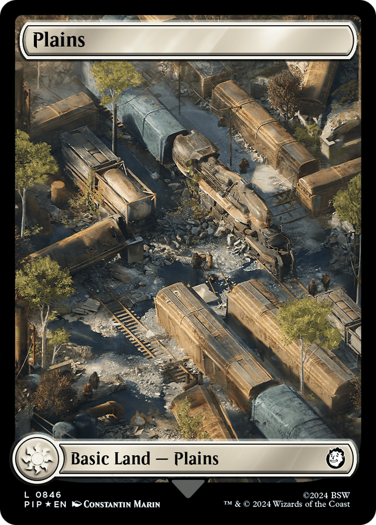 Plains (0846) (Surge Foil) [Fallout] | Tacoma Games