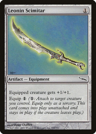 Leonin Scimitar [Mirrodin] | Tacoma Games