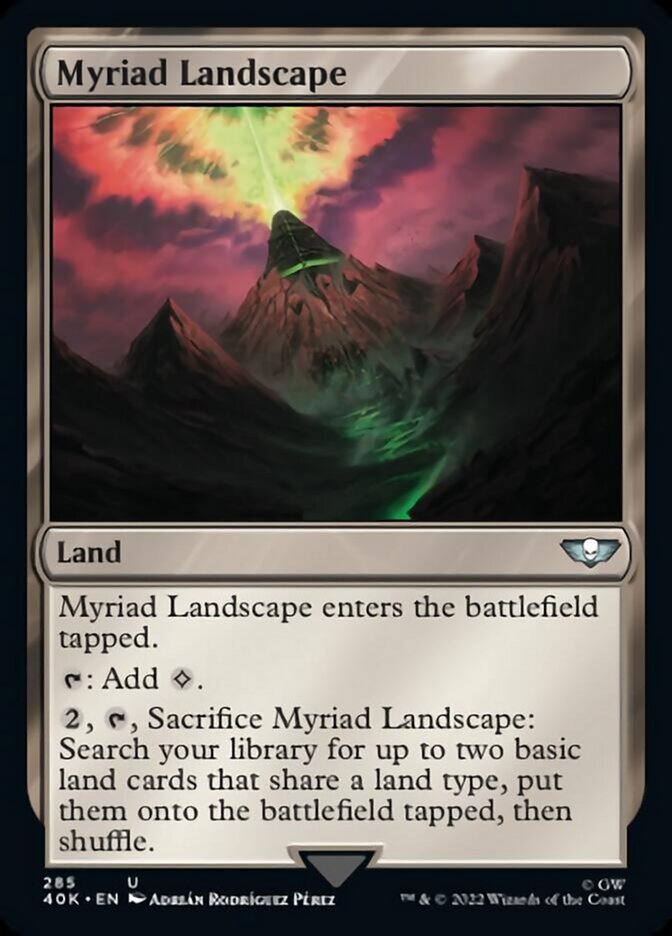 Myriad Landscape (Surge Foil) [Universes Beyond: Warhammer 40,000] | Tacoma Games