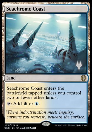 Seachrome Coast (Promo Pack) [Phyrexia: All Will Be One Promos] | Tacoma Games