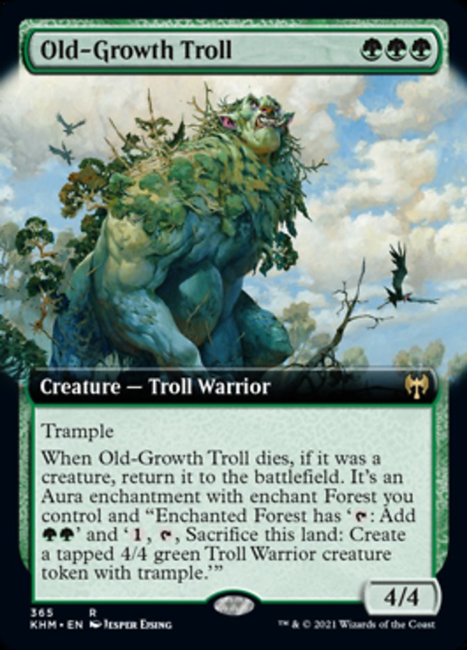 Old-Growth Troll (Extended Art) [Kaldheim] | Tacoma Games