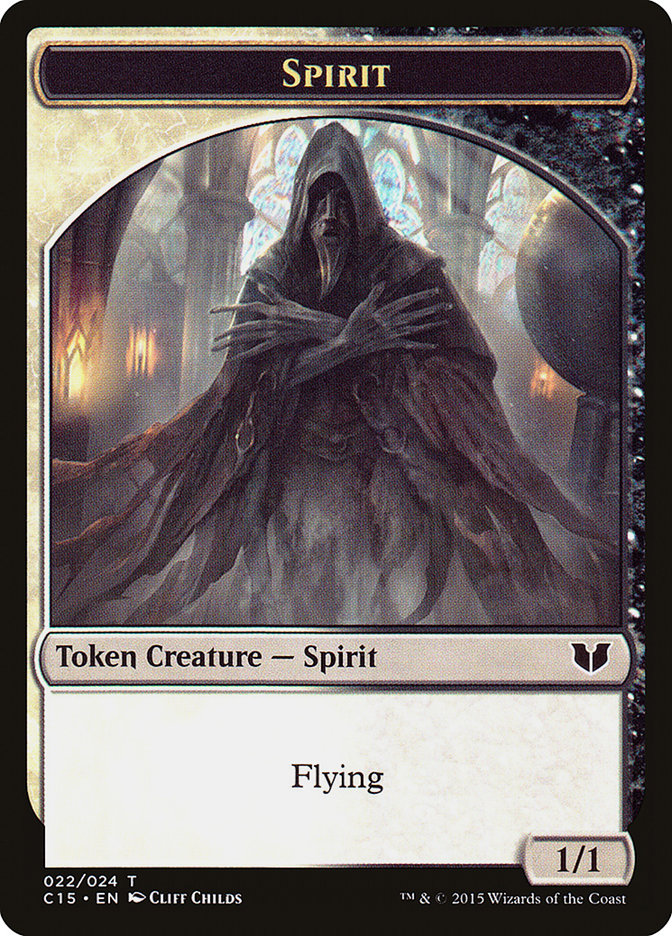 Spirit (022) // Angel Double-Sided Token [Commander 2015 Tokens] | Tacoma Games