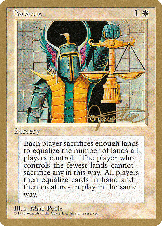 Balance (Mark Justice) [Pro Tour Collector Set] | Tacoma Games