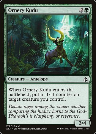 Ornery Kudu [Amonkhet] | Tacoma Games