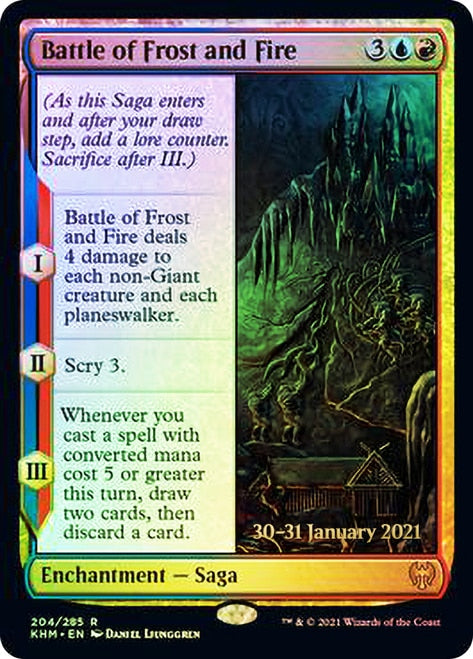 Battle of Frost and Fire [Kaldheim Prerelease Promos] | Tacoma Games