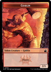Elf Knight // Goblin (0009) Double-Sided Token [Ravnica Remastered Tokens] | Tacoma Games
