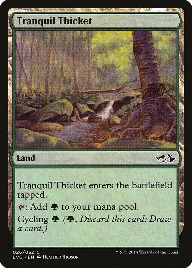 Tranquil Thicket (Elves vs. Goblins) [Duel Decks Anthology] | Tacoma Games