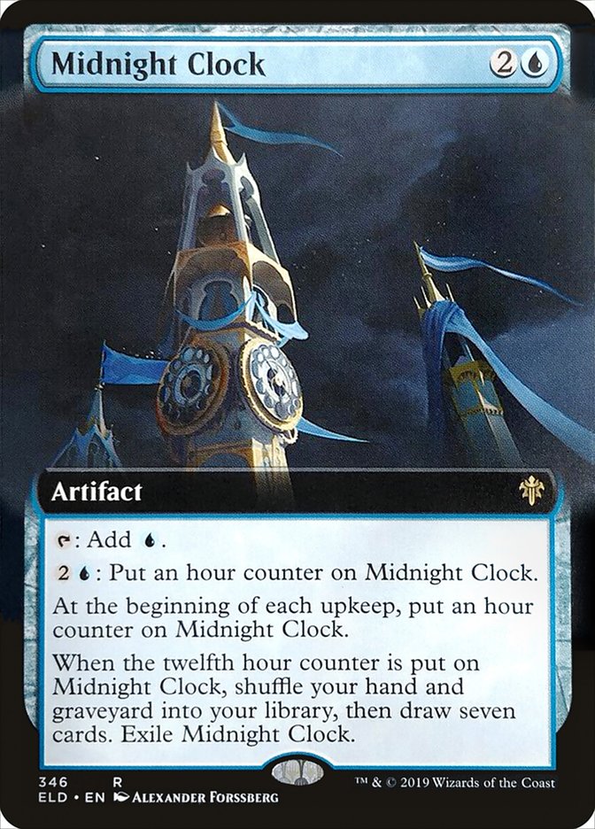 Midnight Clock (Extended Art) [Throne of Eldraine] | Tacoma Games