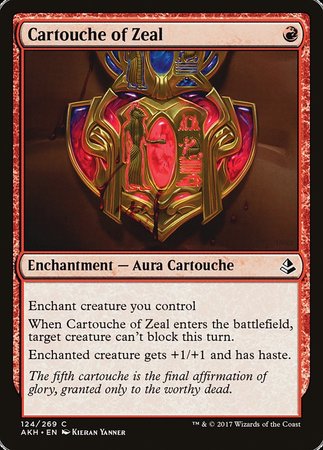 Cartouche of Zeal [Amonkhet] | Tacoma Games