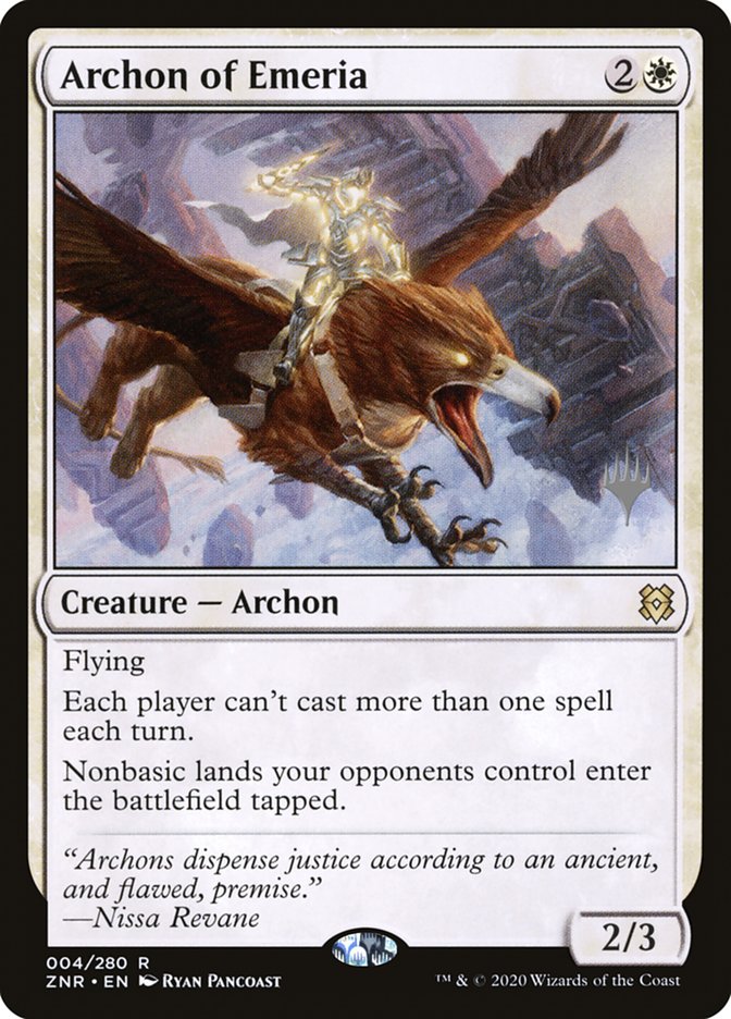 Archon of Emeria (Promo Pack) [Zendikar Rising Promos] | Tacoma Games