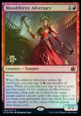 Bloodthirsty Adversary [Innistrad: Midnight Hunt Prerelease Promos] | Tacoma Games