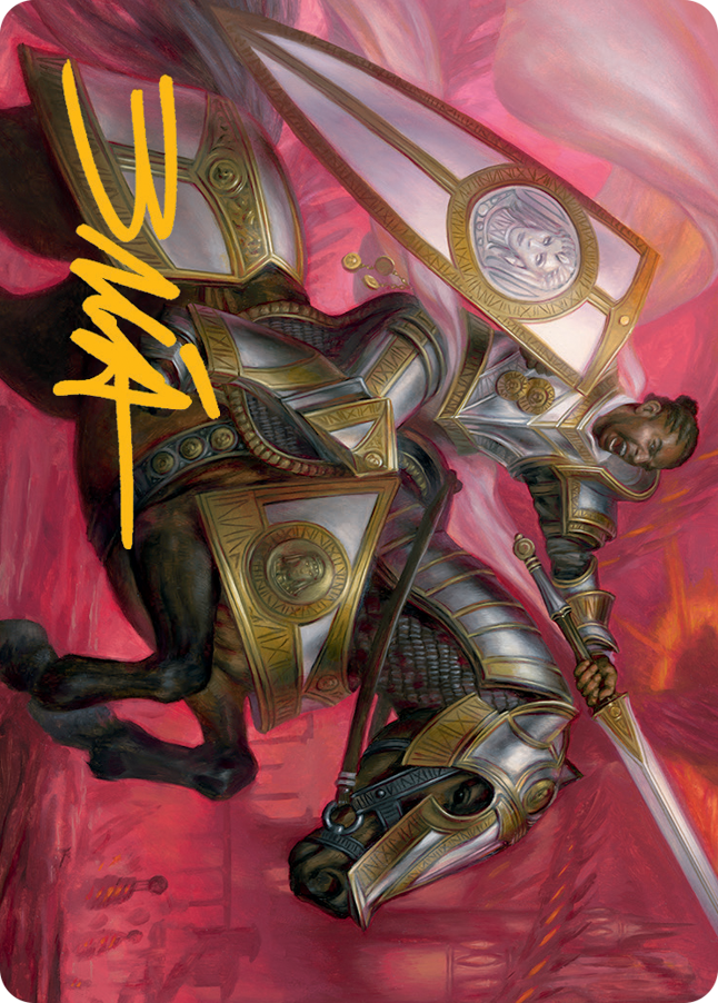Sigiled Sentinel Art Card (Gold-Stamped Signature) [March of the Machine Art Series] | Tacoma Games