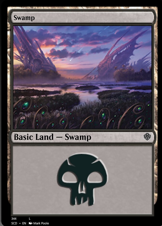 Swamp (344) [Starter Commander Decks] | Tacoma Games