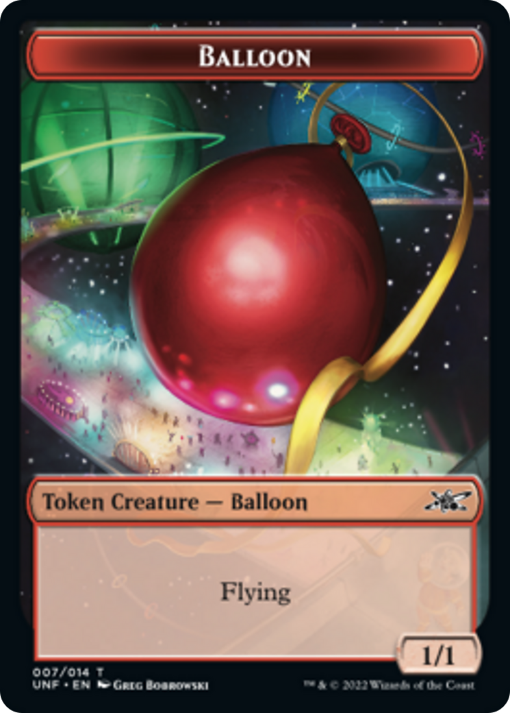 Clown Robot (002) // Balloon Double-sided Token [Unfinity Tokens] | Tacoma Games
