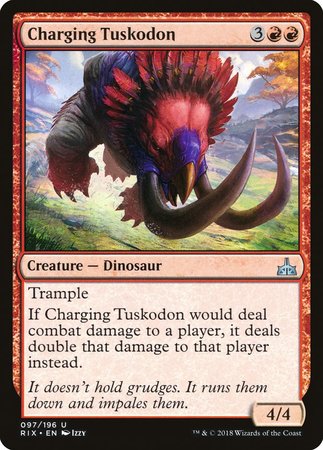 Charging Tuskodon [Rivals of Ixalan] | Tacoma Games