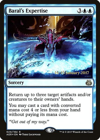 Baral's Expertise [Aether Revolt Promos] | Tacoma Games