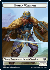 Insect // Human Warrior Double-Sided Token [Starter Commander Decks] | Tacoma Games