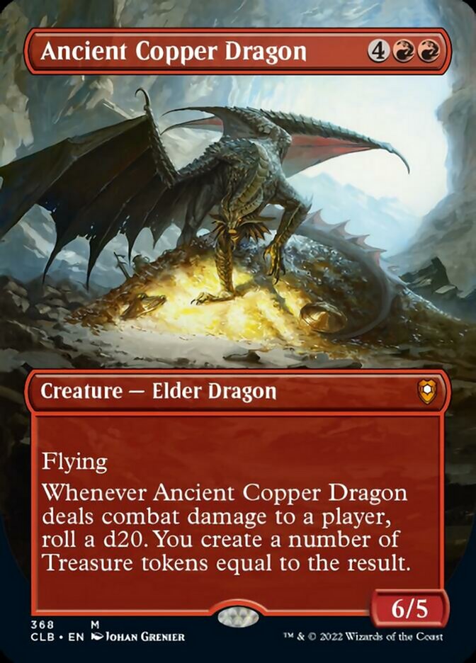 Ancient Copper Dragon (Borderless Alternate Art) [Commander Legends: Battle for Baldur's Gate] | Tacoma Games