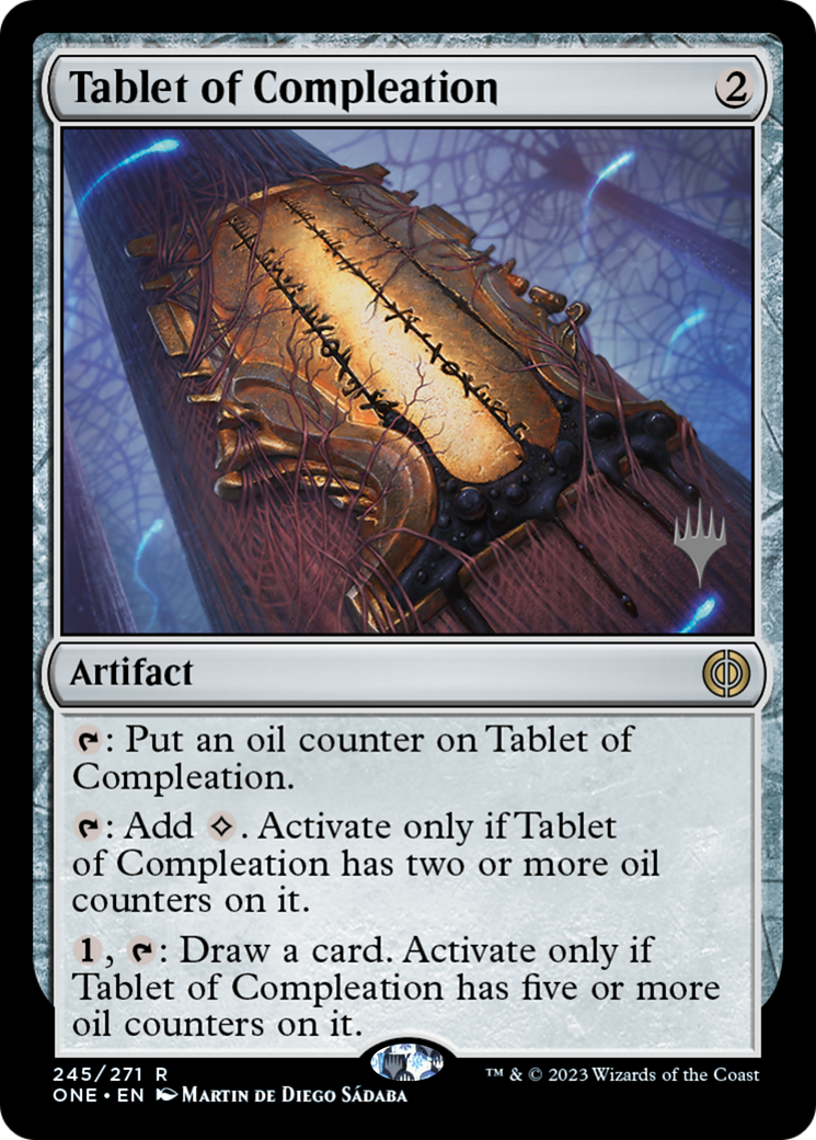 Tablet of Compleation (Promo Pack) [Phyrexia: All Will Be One Promos] | Tacoma Games