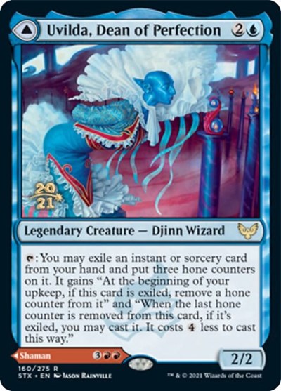Uvilda, Dean of Perfection // Nassari, Dean of Expression [Strixhaven: School of Mages Prerelease Promos] | Tacoma Games