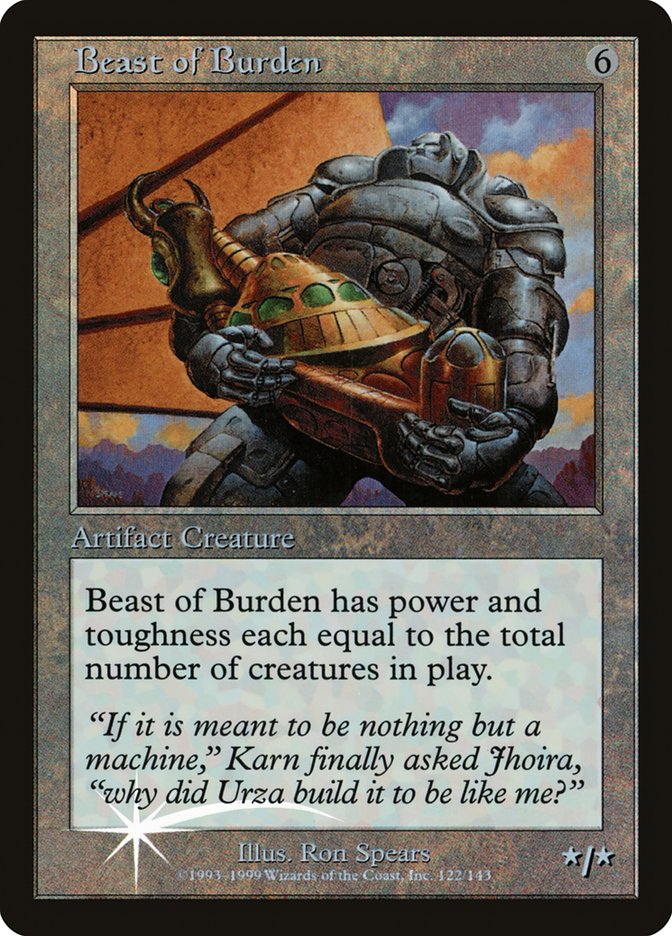 Beast of Burden (Misprinted) [Urza's Legacy Promos] | Tacoma Games