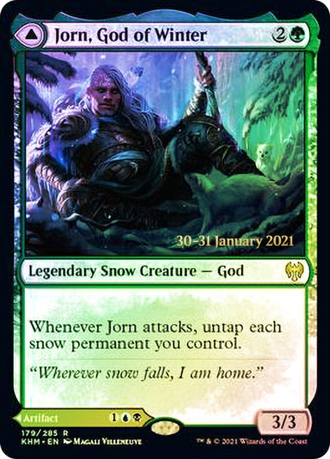 Jorn, God of Winter // Kaldring, the Rimestaff   [Kaldheim Prerelease Promos] | Tacoma Games