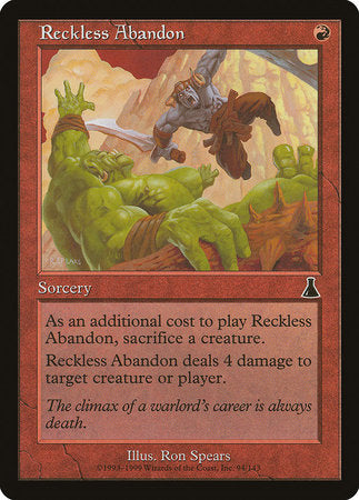 Reckless Abandon [Urza's Destiny] | Tacoma Games