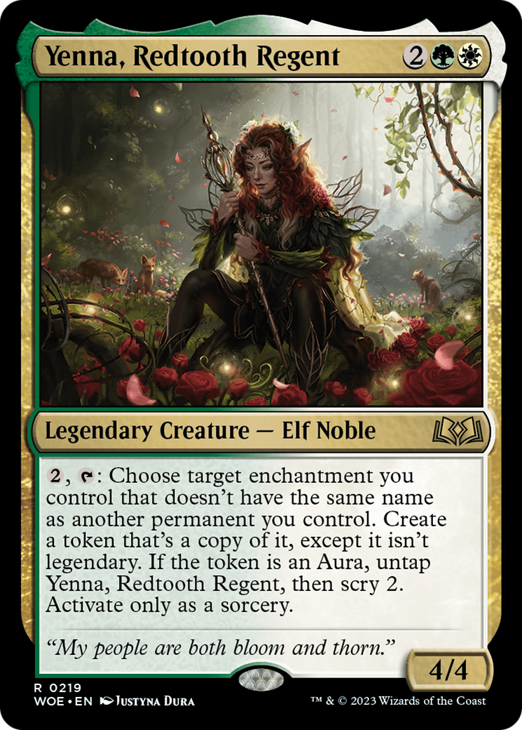 Yenna, Redtooth Regent [Wilds of Eldraine Prerelease Promos] | Tacoma Games