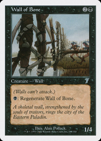 Wall of Bone [Seventh Edition] | Tacoma Games