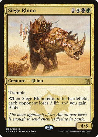 Siege Rhino [Khans of Tarkir] | Tacoma Games