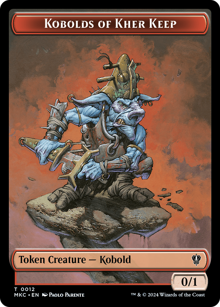Gold // Kobolds of Kher Keep Double-Sided Token [Murders at Karlov Manor Commander Tokens] | Tacoma Games