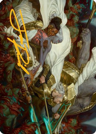 Storm the Seedcore Art Card (Gold-Stamped Signature) [March of the Machine Art Series] | Tacoma Games