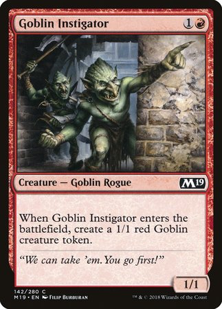 Goblin Instigator [Core Set 2019] | Tacoma Games