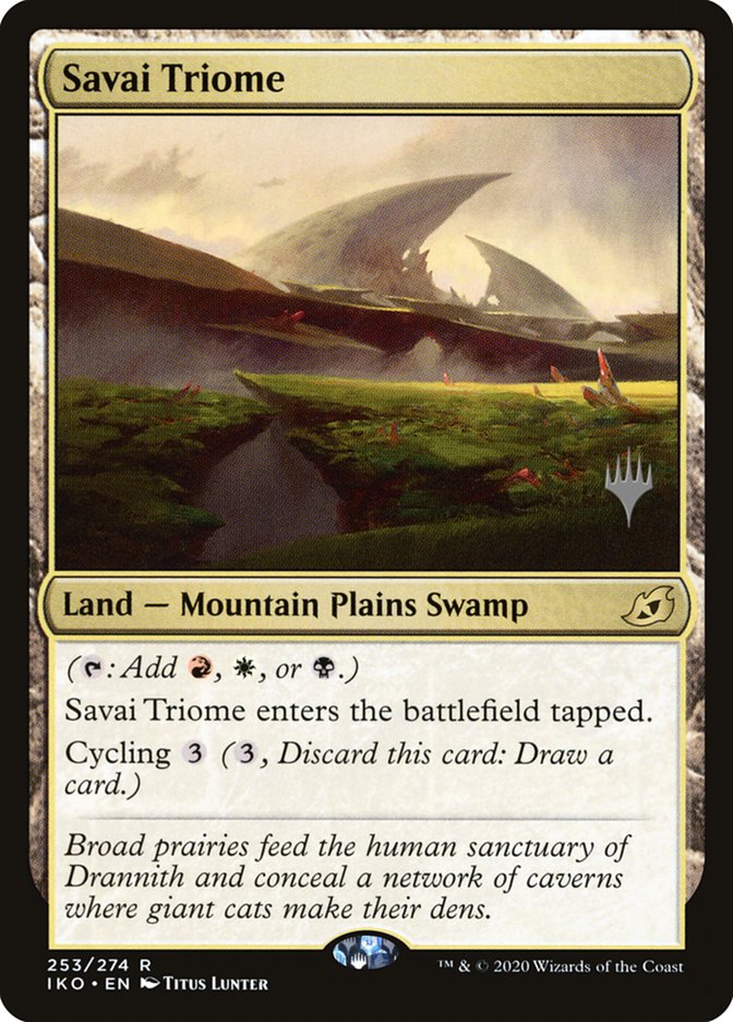 Savai Triome (Promo Pack) [Ikoria: Lair of Behemoths Promos] | Tacoma Games