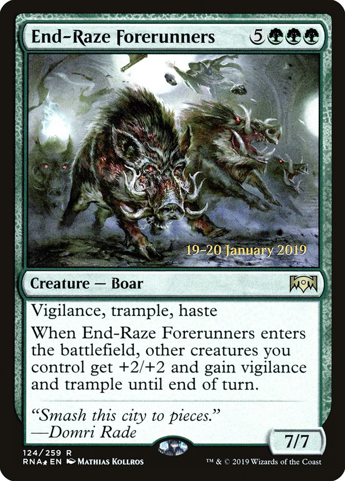 End-Raze Forerunners [Ravnica Allegiance Prerelease Promos] | Tacoma Games