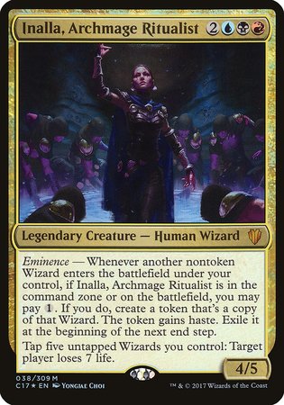 Inalla, Archmage Ritualist (Commander 2017) [Commander 2017 Oversized] | Tacoma Games