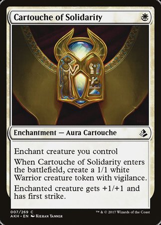 Cartouche of Solidarity [Amonkhet] | Tacoma Games